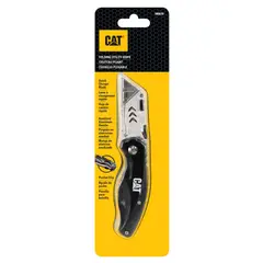 CAT - CUCHILLO UTILITARIO PLEGABLE 980018 CUCHILLO CARTONERO - Negro