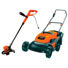 BLACK+DECKER - Cortadora de pasto 1600W + orilladora 600W
