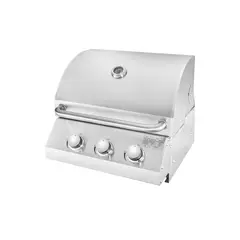 BBQ HOUSE - Parrilla a gas empotrable 3 quemadores