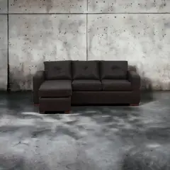 MUEBLES AMERICA - Seccional Multiposiciones Magic Cuero Auris Negro