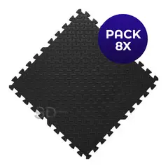 SDFIT - Tatami 1.2 cm grosor x 62 x 62 cm Negro Pack 8x Unidades