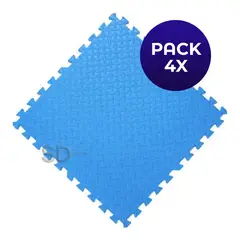 SDFIT - Pack 4x Tatami 60 cm x 60 cm x 2 cm Azul