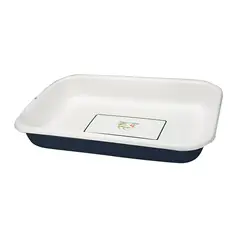 FANTUZZI - Bandeja / Fuente de horno 44 cm acero vitrificado Vintage Azul