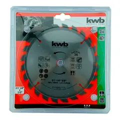 KWB - Disco Sierra Circular 7 1/4 Pulgadas 24 Dientes 586142