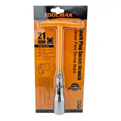 GENERICO - Llave Dado Saca Bujia Auto 21mm Toolmak Tmk19100