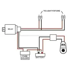 GENERICO - Ramal Cableado Interruptor Relay Fusible Para Neblineros Kit
