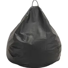GENERICO - Funda Pouf Pera Negro Sin Relleno 100x80x80 cm Máxima Design
