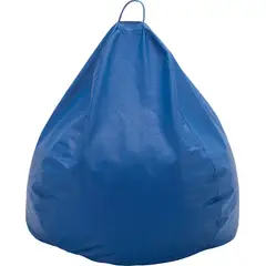 GENERICO - Funda Pouf Pera Infantil Azul Eco Cuero 60x50x50 cm Máxima Design