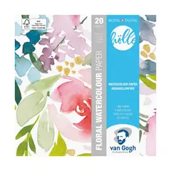 VAN GOGH - Block Papel De Acuarela 15x15cm 300gr