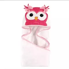 GENERICO - Toalla Bebé Capucha Salida De Baño Algodón Modelo Búho