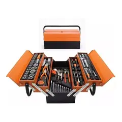 GENERICO - Caja Set de Herramientas 85pcs Metálica Plegable 5 Niveles