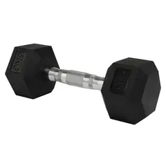 ATLETIS - Mancuerna Hexagonal 5 Kg Negro