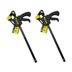 GENERICO - Pack 2 Prensa Rapida Madera Carpintero 18 Pulgadas Crownman