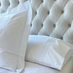 CASA CECILIA - Funda de Almohada 50X70 Blanca Modelo Espiga