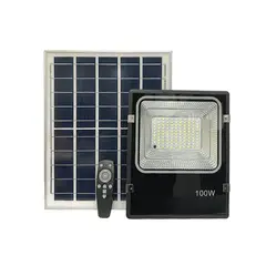 HB LEDS - Foco Proyector LED Solar Con Sensor 100W Luz Fría