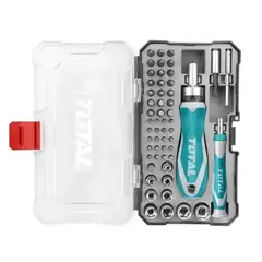 TOTAL TOOLS - Juego Puntas Destornillador 55 Piezas