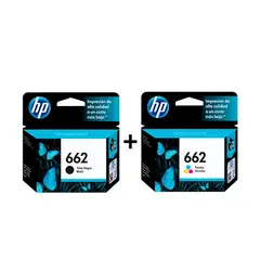 HP - Pack Tintas 662 Negro - Color Original