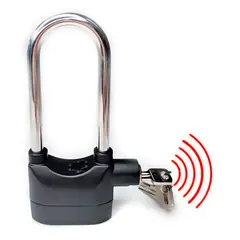 GENERICO - Candado Con Alarma Para Bicicleta Moto Porton Casa 110 Db