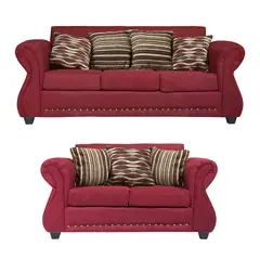 CASA WOW DECO - Living 3-2 Tela Roma Rojo.