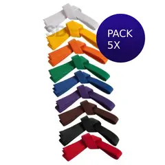 SDFIT - Pack 5x Cinturón de Artes Marciales 280 cm Rosado…