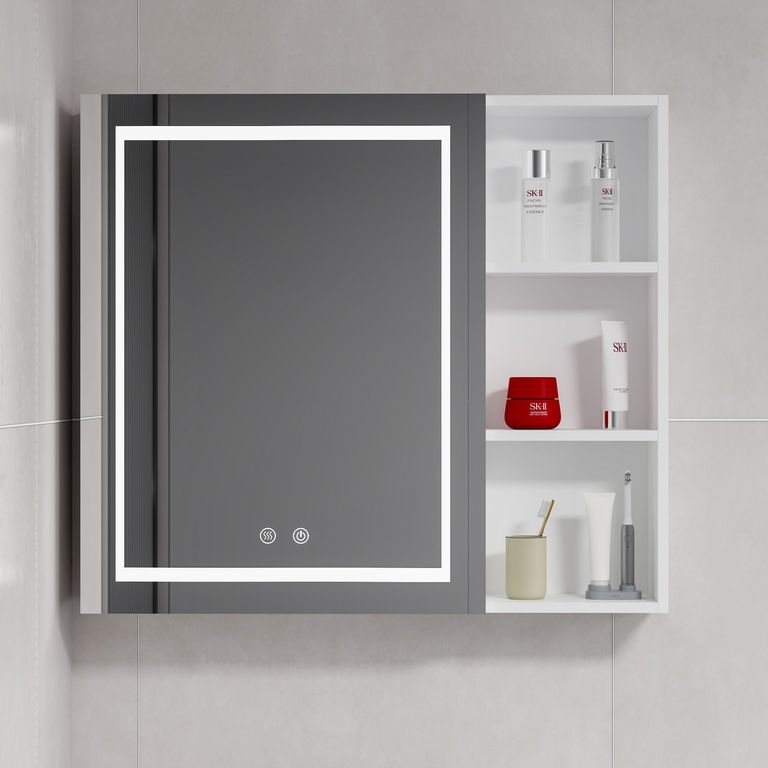 Botiquin Espejo LED Antiempañante MMR-70 Blanco 68x80x14cm