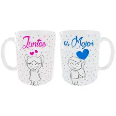 GENERICO - SET 2 TAZAS PAREJAS JUNTOS PARA SIEMPRE