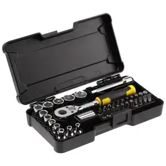 STANLEY - Set Mecánico 37 piezas 1/4"