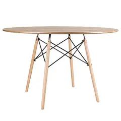 CORI CORI - Mesa de Comedor Eames Redonda - 120cms Color Madera