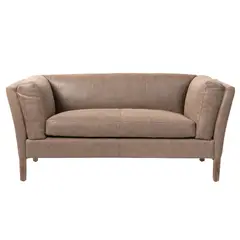 MEYA MUEBLES - Sofá Mei Mediano café oscuro 67x157x82