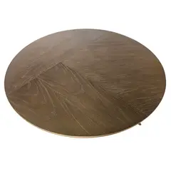 MEYA MUEBLES - Mesa de Centro Parda madera y acero 37x80