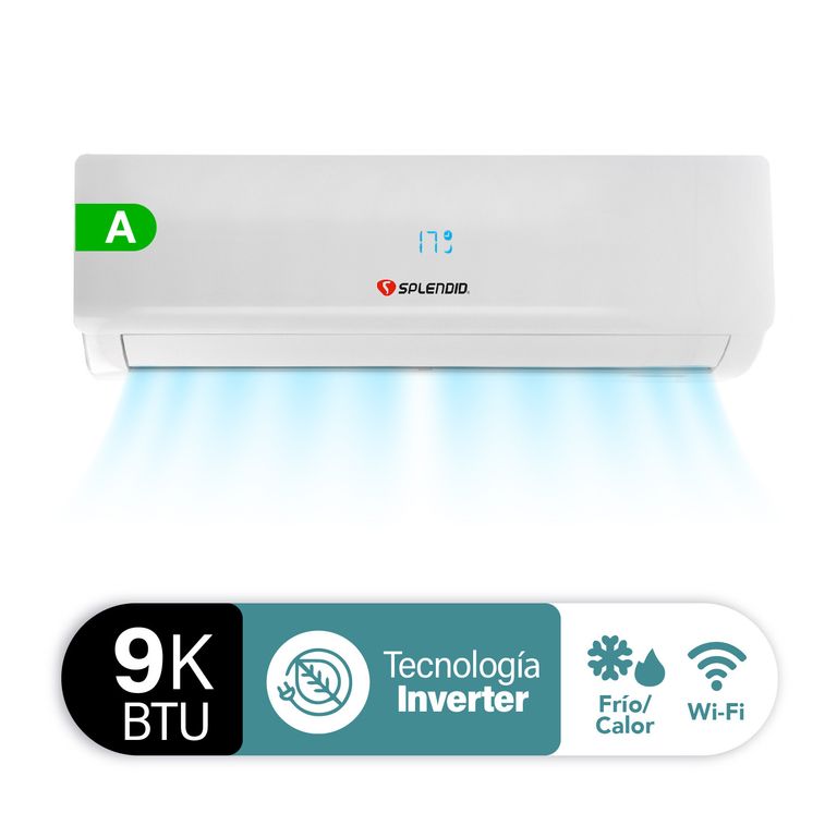 Aire acondicionado split 9000BTU Inverter