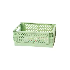 HOMEWELL - Caja organizadora plegable verde 25.3x16.5x10cm