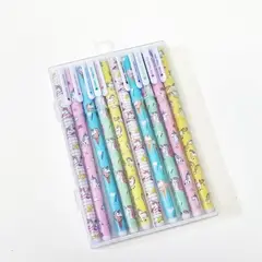 GENERICO - Set de 10 Lápices Tinta Gel Colores Kawaii