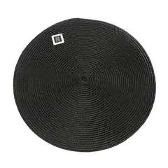 HOMEWELL - Individual Redondo Negro 38cm