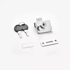 GENERICO - Cerradura Puerta Vidrio Mueble Doble 5 A 8 Mm