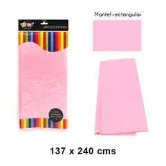 GENERICO - Mantel plástico para fiesta Rosado…