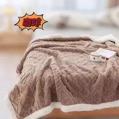 ANGELES DEL HOGAR - Frazadas Sherpa Con Chiporro 2 Plazas