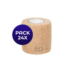 GENERICO - Venda Autoadherente tipo Coban 5 cm Piel Pack 24x