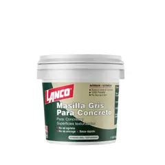 LANCO - Masilla Para Concreto 1 Kg ( 946m- ) Gris