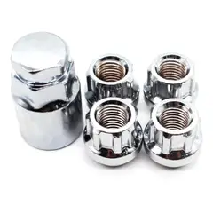 GENERICO - X4 Tuercas De Seguridad Llave 12x15 Auto