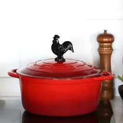 LA CREOLE - Olla Redonda 24 Cm Rouge Rubis 4 Lts