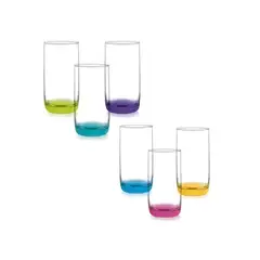 CRISTAR - Set 6 Vasos Altos Monterrey Fondo Color 445ml….