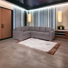 MUEBLES AMERICA - Seccional New Star Lino Sidelli Gris.