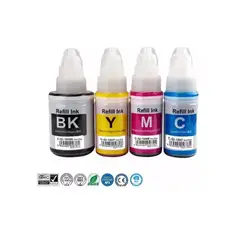 GENERICO - Pack X4 Tintas Gi-190 Para Canon G1100 G2100 G3100