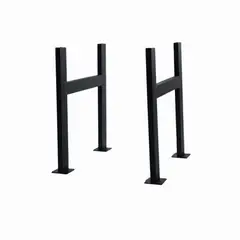 NECTAR - Par Patas de Mesa de Hierro Forjado Negro 70x60 cm