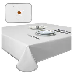 MAISONETTE - Mantel antimancha rectangular 170x120 elegant gris