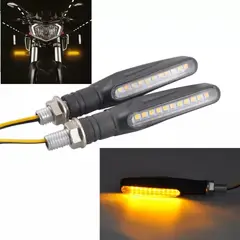 GENERICO - X2 Luces Intermitente De Moto Led De Viraje Ambar Moto