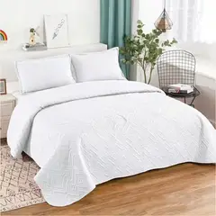 GENERICO - Cubrecama Quilt Verano King Blanco…