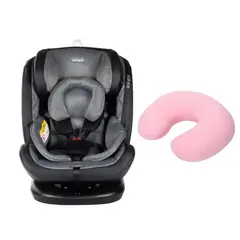 INFANTI - Silla auto convertible I-Giro 360 y Cojín de Cuello Rosa