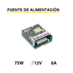 DEMASLED - Fuente De Poder Switching Perforada Transformador 12vdc 75w